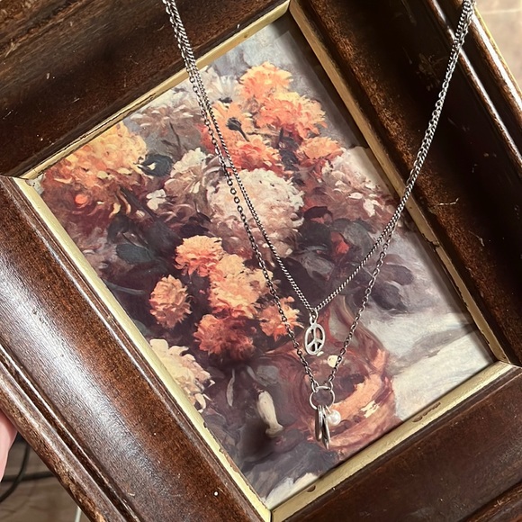 2 row necklace Peace - Picture 4 of 8